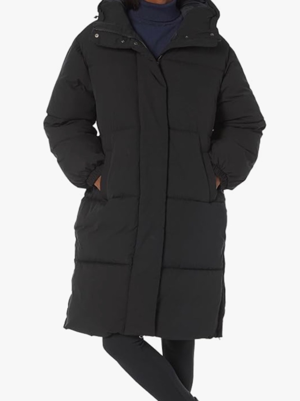 Long Hooded Puffer Jacket